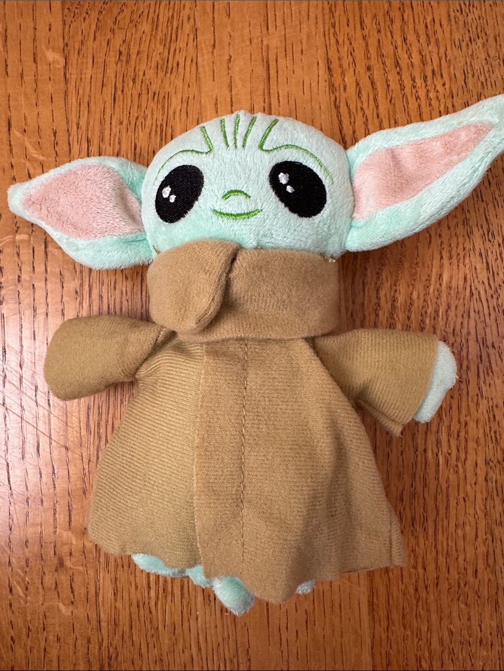 Star Wars Mint Green and Pink Grogu Plush with Brown Robe - Kids Toys